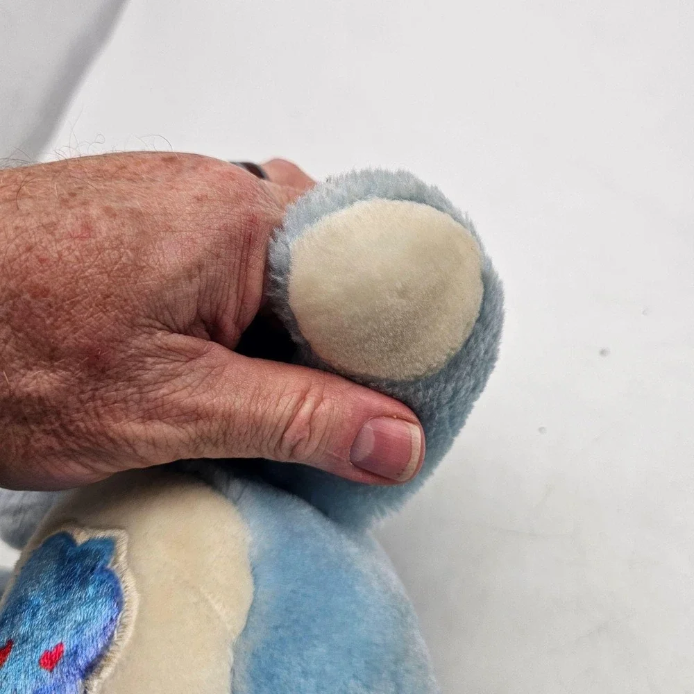Vintage Kenner Care Bears Grumpy Bear Plush Stuffed Small Blue 1983 Washable